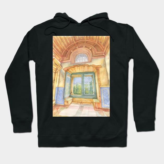 Janela do Convento de Cristo. Tomar. Hoodie by terezadelpilar